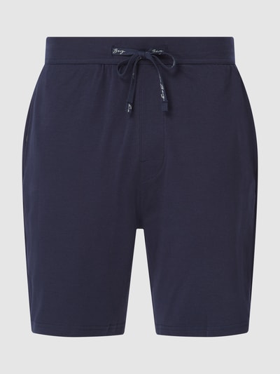 Christian Berg Men Sweatshorts mit Label-Detail Marine 1