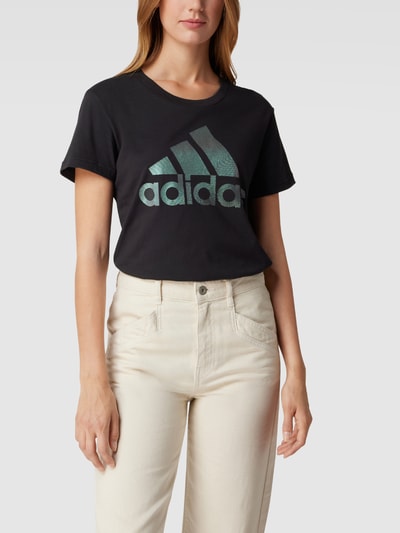 ADIDAS SPORTSWEAR T-Shirt mit Label-Print Black 4