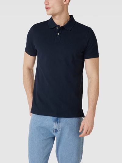 MCNEAL Poloshirt met logostitching Donkerblauw - 4