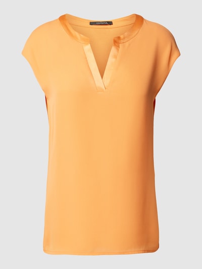 comma Blusenshirt mit Tunikakragen Orange 2