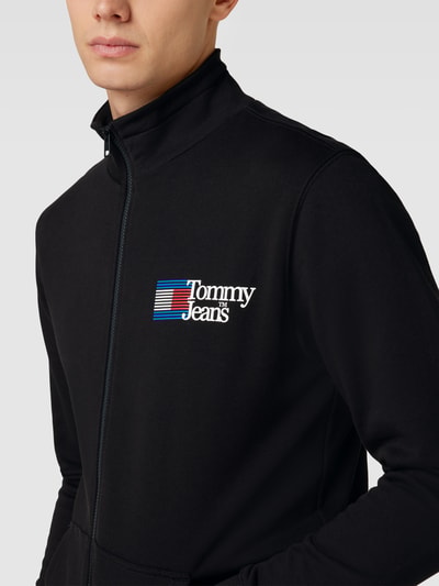 Tommy Jeans Sweatjacke mit Label-Details Modell 'ENTRY' Black 3
