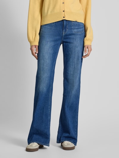 Raffaello Rossi Flared Jeans mit Leistentaschen Modell 'NELLA' Blau 4