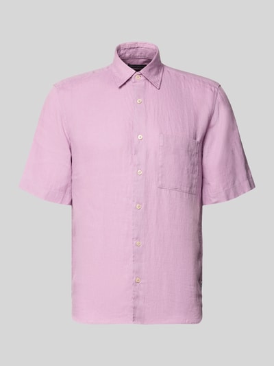 Marc O'Polo Regular Fit Freizeithemd aus reinem Leinen Flieder 2