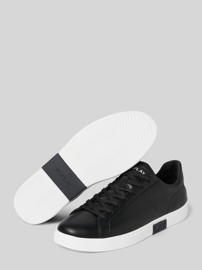 Replay Ledersneaker mit Label-Prägung Modell 'POLYS STUDIO' Black 4