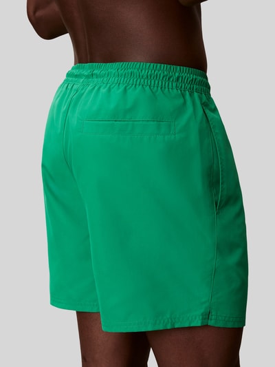 Calvin Klein Underwear Spodenki kąpielowe z detal z logo Zielony 3