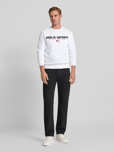 Polo Ralph Lauren Sweatshirt mit Label-Print Weiss 1