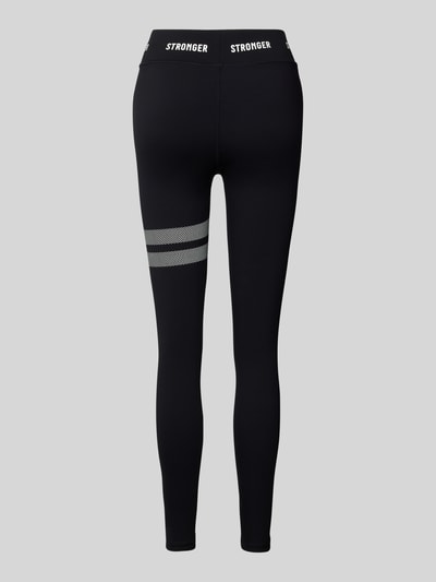 Stronger Leggings mit elastischem Logo-Bund Modell 'Hero' Black 3