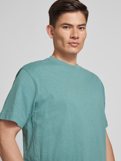JAKE*S STUDIO MEN T-shirt met ronde hals Lichtturquoise - 3