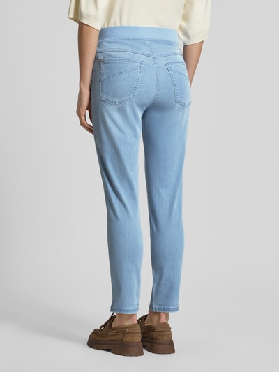 Raphaela By Brax Slim Fit Jeans aus Baumwoll-Mix Modell 'PAMINA 6/8 DEKO' Blau 5