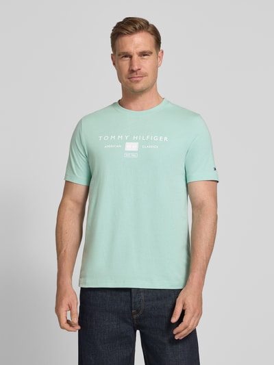 Tommy Hilfiger Regular Fit T-Shirt aus reiner Baumwolle Mint 4