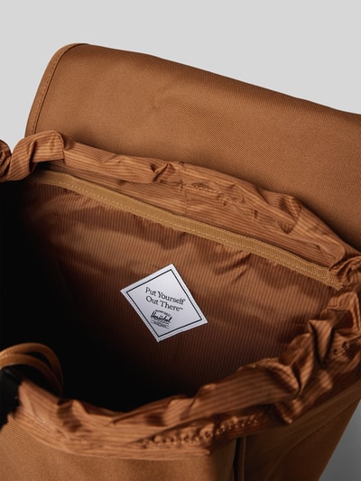 Herschel Rucksack mit Label-Detail Modell 'Little America™' Cognac 4