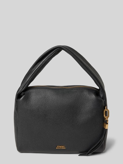 Tommy Hilfiger Torba z uchwytami z naturalnej skóry bydlęcej Czarny 2