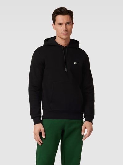 Lacoste Hoodie met labeldetail Zwart - 4