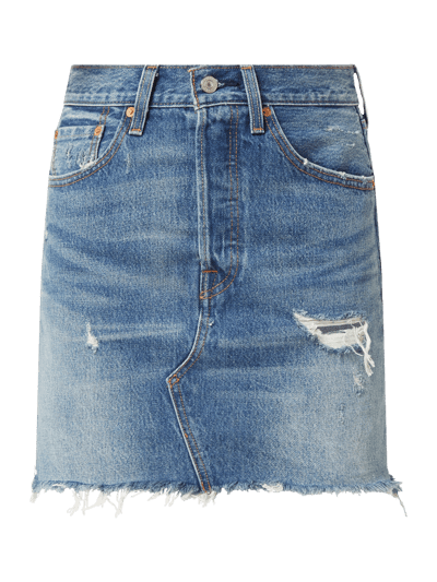 Levi's® Spódnica jeansowa Water<Less™ z wysokim stanem i naszywką z logo Jeansowy niebieski 2