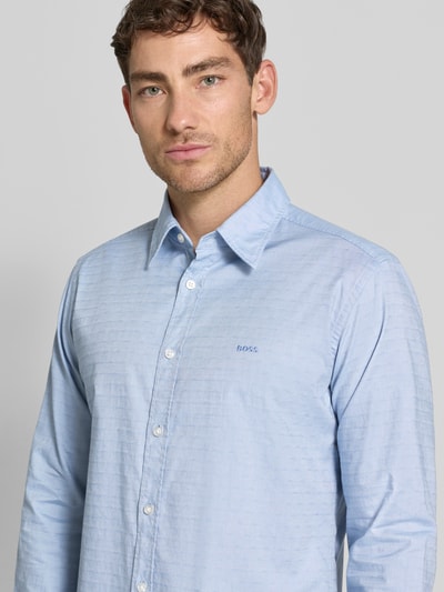 BOSS Orange Regular Fit Freizeithemd aus Baumwoll-Mix Modell 'RELEGANT' Hellblau 3