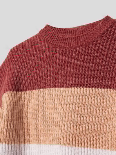 Only Strickpullover mit Streifenmuster Modell 'Sandy' Apfelgrün 2