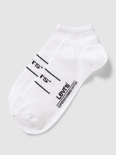 Levi's® Sneakersocken mit Label-Detail Weiss 1