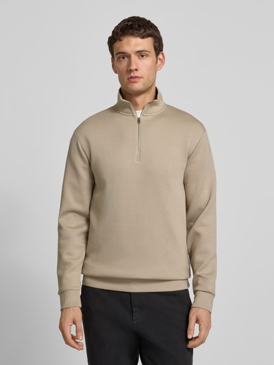 SELECTED HOMME Regular Fit Sweatshirt aus Viskose-Mix Modell 'EMANUEL' Sand 4
