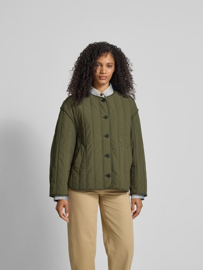 Closed Steppjacke mit Rundhalsausschnitt Khaki 4