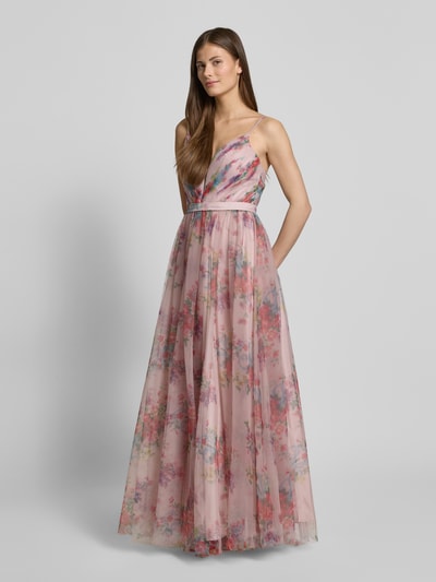 Hey Kyla Abendkleid mit tiefem V-Ausschnitt Rose 1