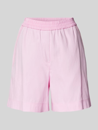 Marc Cain Shorts aus Leinen-Mix mit elastischem Bund Pink 2