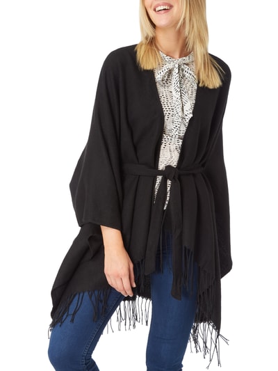 Only Poncho mit Band zum Binden Black 4