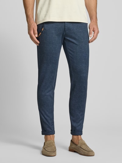 CG - Club of Gents Stoffhose mit Strukturmuster Modell 'Conn' Dunkelblau 4