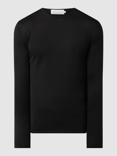 Casual Friday Pullover aus Wollmischung Black 2