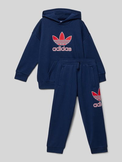 adidas Originals Sweatpak met labelstitching Donkerblauw - 1