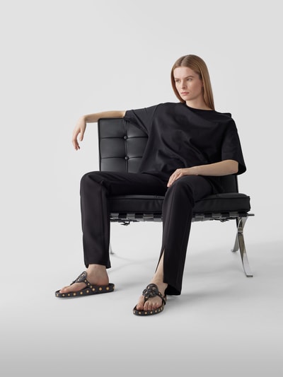 Tory Burch Zehentrenner mit Logo-Motiv Schwarz 1