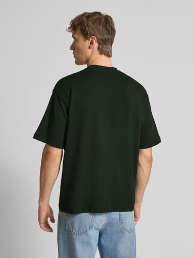 SELECTED HOMME T-shirt o luźnym kroju z mieszanki bawełny Oliwkowy 5