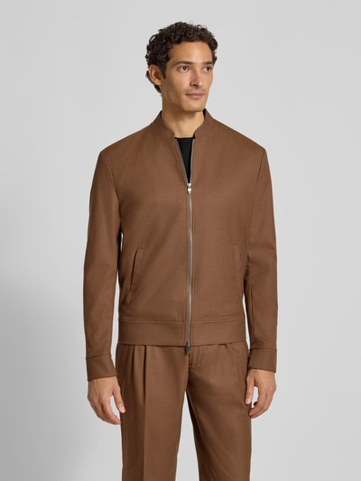 MCNEAL Regular Fit Jacke mit Viskose-Anteil Mittelbraun 4