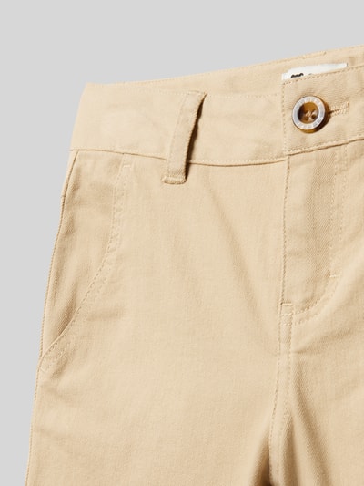 Steiff Regular Fit Stoffhose mit Gürtelschlaufen Khaki 2