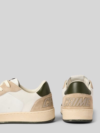 Crime London Sneakers van leer met vetersluiting, model 'CHELSEA' Wit - 2