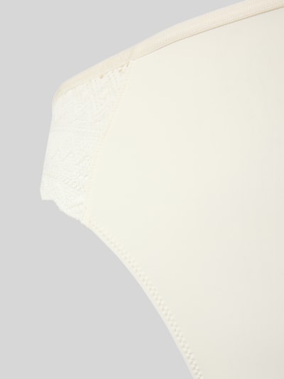 Skiny Slim fit bikinibroekje met kant, model 'Initial' Offwhite - 2