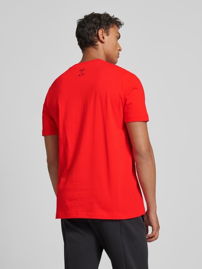 ADIDAS SPORTSWEAR T-Shirt mit Label-Print Modell 'PORTUGAL' Rot 5