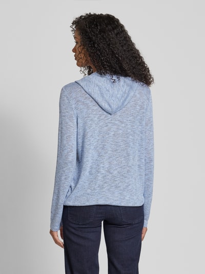 Tom Tailor Loose Fit Hoodie aus Mouline-Garn Hellblau 5