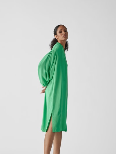 Forte Forte Blusenkleid mit Seitenschlitzen Grün 4