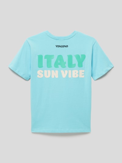 VINGINO T-Shirt mit Logo-Patch Modell 'HOY' Aqua 3