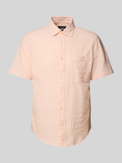 MCNEAL Regular Fit Freizeithemd aus Leinen-Baumwoll-Mix Apricot 2