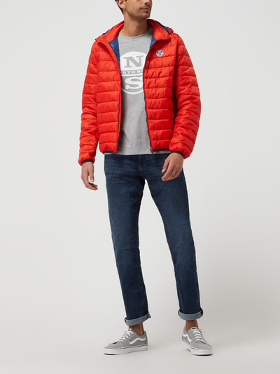 NORTH SAILS Steppjacke mit abnehmbarer Kapuze Modell 'Crozet' Rot 1