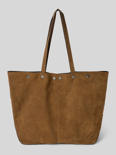 LIEBESKIND BERLIN Torba shopper z imitacji skóry model ‘Rive’ Średniobrązowy 4