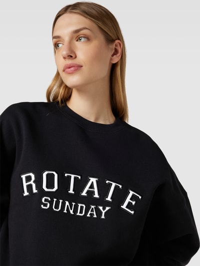 ROTATE Sweatshirt mit Label-Detail Black 3