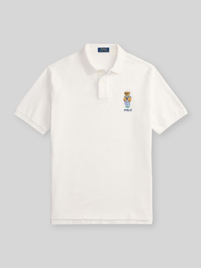 Polo Ralph Lauren Regular Fit Poloshirt aus reiner Baumwolle mit Polo Bear Stitching Weiss 2
