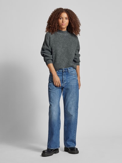 Pepe Jeans Gebreide pullover met turtleneck, model 'IRMA' Antraciet - 1