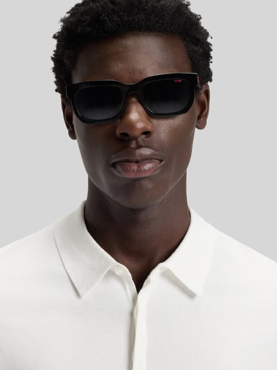 HUGO Slim fit poloshirt van viscosemix Offwhite - 3