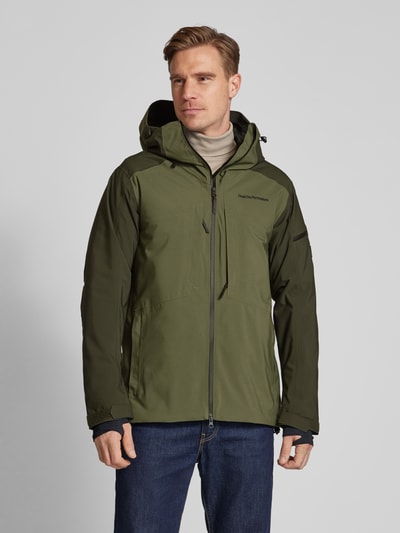 PEAK PERFORMANCE Parka mit Eingrifftaschen Modell 'Insulated' Oliv 4