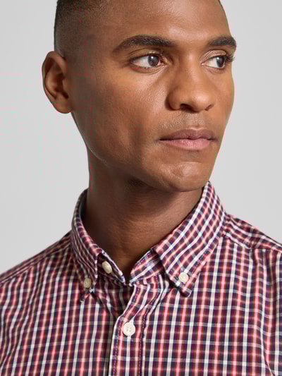 OLYMP Level Five Regular fit vrijetijdsoverhemd met button-downkraag Rood - 3