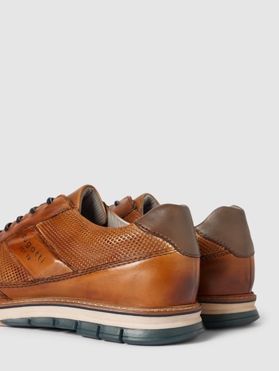 bugatti Leren sneakers met labelprint, model 'Simone Comfort' Cognac - 2