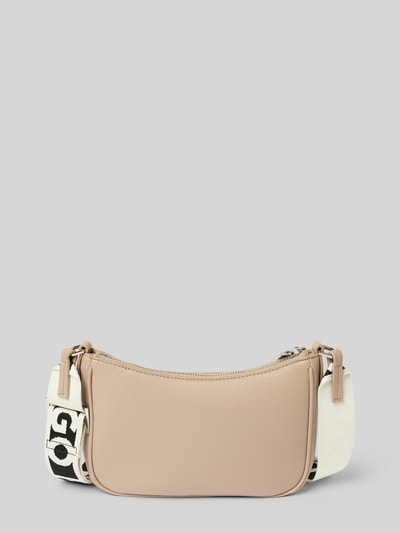 HUGO Handtasche mit Label-Print Modell 'Bel' Sand 4